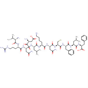 459838-02-9  L-Phenylalanine,L-valyl-L-arginyl-L-a-aspartyl-L-asparaginyl-L-leucyl-L-lysyl-L-asparaginyl-L-cysteinyl-L-phenylalanyl-L-leucyl-