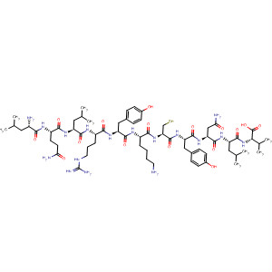 459838-15-4  L-Valine,L-leucyl-L-glutaminyl-L-leucyl-L-arginyl-L-tyrosyl-L-lysyl-L-cysteinyl-L-tyrosyl-L-asparaginyl-L-leucyl- 459838-15-4  L-Valine,L-leucyl-L-glutaminyl-L-leucyl-L-arginyl-L-tyrosyl-L-lysyl-L-cysteinyl-L-tyrosyl-L-asparaginyl-L-leucyl-