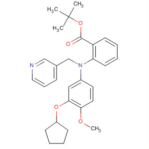 460080-76-6  Benzoic acid,2-[[3-(cyclopentyloxy)-4-methoxyphenyl](3-pyridinylmethyl)amino]-,1,1-dimethylethyl ester