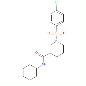 460327-36-0  3-Piperidinecarboxamide, 1-[(4-chlorophenyl)sulfonyl]-N-cyclohexyl-