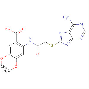 460336-07-6  Benzoic acid,2-[[[(6-amino-1H-purin-8-yl)thio]acetyl]amino]-4,5-dimethoxy-