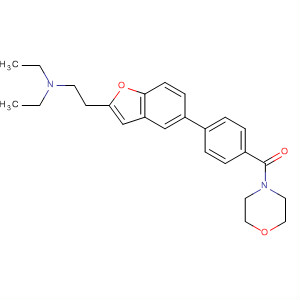 460746-76-3  Morpholine, 4-[4-[2-[2-(diethylamino)ethyl]-5-benzofuranyl]benzoyl]-