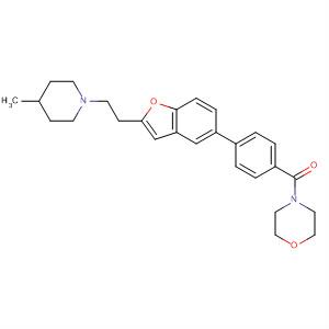 460746-82-1  Morpholine,4-[4-[2-[2-(4-methyl-1-piperidinyl)ethyl]-5-benzofuranyl]benzoyl]-