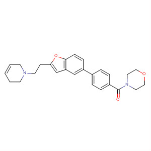 460746-84-3  Morpholine,4-[4-[2-[2-(3,6-dihydro-1(2H)-pyridinyl)ethyl]-5-benzofuranyl]benzoyl]-