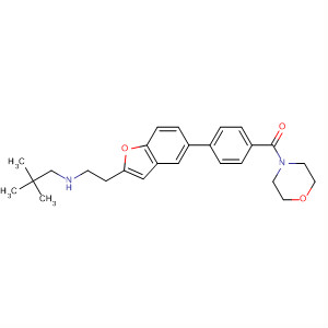 460746-86-5  Morpholine,4-[4-[2-[2-[(1,1-dimethylethyl)methylamino]ethyl]-5-benzofuranyl]benzoyl]-