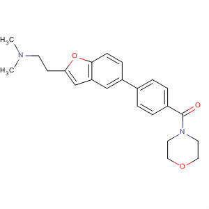 460746-90-1  Morpholine, 4-[4-[2-[2-(dimethylamino)ethyl]-5-benzofuranyl]benzoyl]-