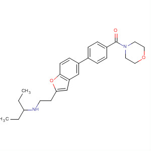 460746-91-2  Morpholine, 4-[4-[2-[2-(ethylpropylamino)ethyl]-5-benzofuranyl]benzoyl]-