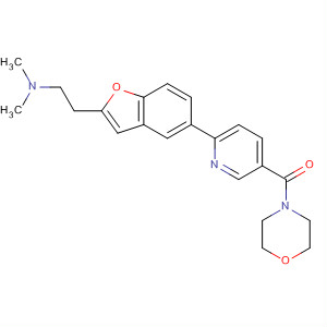 460747-22-2  Morpholine,4-[[6-[2-[2-(dimethylamino)ethyl]-5-benzofuranyl]-3-pyridinyl]carbonyl]-
