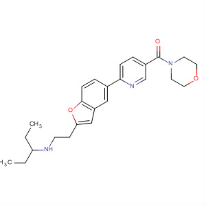 460747-23-3  Morpholine,4-[[6-[2-[2-(ethylpropylamino)ethyl]-5-benzofuranyl]-3-pyridinyl]carbonyl]-