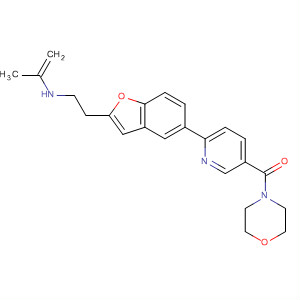 460747-28-8  Morpholine,4-[[6-[2-[2-(2-propenylamino)ethyl]-5-benzofuranyl]-3-pyridinyl]carbonyl]-