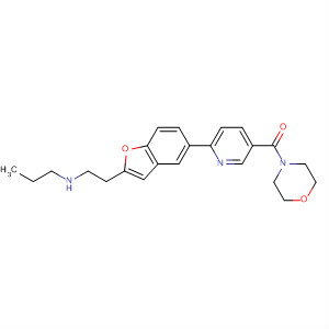 460747-30-2  Morpholine,4-[[6-[2-[2-(propylamino)ethyl]-5-benzofuranyl]-3-pyridinyl]carbonyl]-