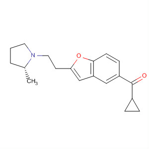 460747-50-6  Methanone,cyclopropyl[2-[2-[(2R)-2-methyl-1-pyrrolidinyl]ethyl]-5-benzofuranyl]-