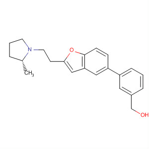 460748-63-4  Benzenemethanol,3-[2-[2-[(2R)-2-methyl-1-pyrrolidinyl]ethyl]-5-benzofuranyl]-