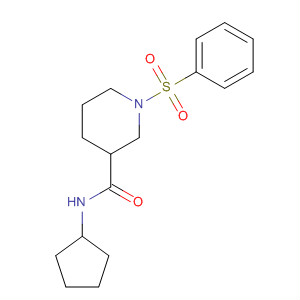 460992-86-3  3-Piperidinecarboxamide, N-cyclopentyl-1-(phenylsulfonyl)-