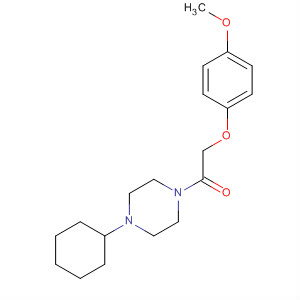 461410-99-1  Piperazine, 1-cyclohexyl-4-[(4-methoxyphenoxy)acetyl]-