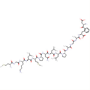 463962-07-4  L-Phenylalanine,L-methionylglycyl-L-lysyl-L-leucyl-L-methionyl-L-prolyl-L-asparaginyl-L-leucyl-L-leucyl-L-prolyl-L-alanylglycyl-L-alanyl-L-a-aspartyl-