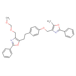 464185-28-2  Oxazole,4-[(methoxymethoxy)methyl]-5-[2-[4-[(5-methyl-2-phenyl-4-oxazolyl)methoxy]phenyl]ethyl]-2-phenyl-
