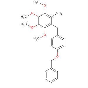 464216-01-1  Benzene,1-(phenylmethoxy)-4-[(2,3,4,5-tetramethoxy-6-methylphenyl)methyl]-