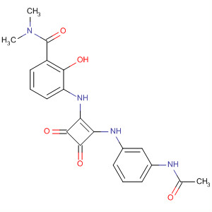464912-06-9  Benzamide,3-[[2-[[3-(acetylamino)phenyl]amino]-3,4-dioxo-1-cyclobuten-1-yl]amino]-2-hydroxy-N,N-dimethyl-