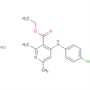 471259-40-2  3-Pyridinecarboxylic acid, 4-[(4-chlorophenyl)amino]-2,6-dimethyl-, ethylester, monohydrochloride