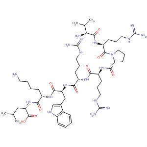 471927-83-0  L-Leucine, L-valyl-L-arginyl-L-prolyl-L-arginyl-L-arginyl-L-tryptophyl-L-lysyl-