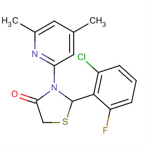 472961-02-7  4-Thiazolidinone,2-(2-chloro-6-fluorophenyl)-3-(4,6-dimethyl-2-pyridinyl)-