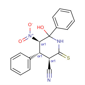 473286-36-1  3-Piperidinecarbonitrile, 6-hydroxy-5-nitro-4,6-diphenyl-2-thioxo-,(3R,4R,5R)-rel-