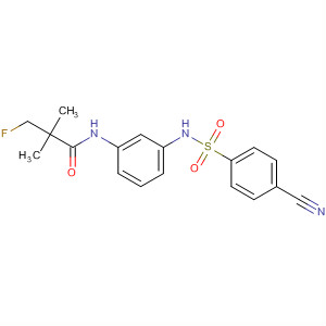 473408-16-1  Propanamide,N-[3-[[(4-cyanophenyl)sulfonyl]amino]phenyl]-3-fluoro-2,2-dimethyl-