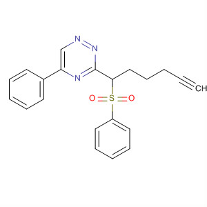 473530-14-2  1,2,4-Triazine, 5-phenyl-3-[1-(phenylsulfonyl)-5-hexynyl]-