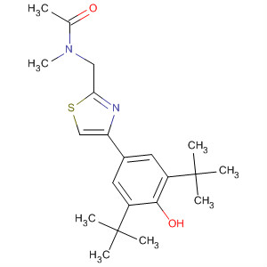 473540-32-8  Acetamide,N-[[4-[3,5-bis(1,1-dimethylethyl)-4-hydroxyphenyl]-2-thiazolyl]methyl]-N-methyl-