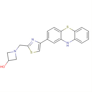 473541-01-4  3-Azetidinol, 1-[[4-(10H-phenothiazin-2-yl)-2-thiazolyl]methyl]-