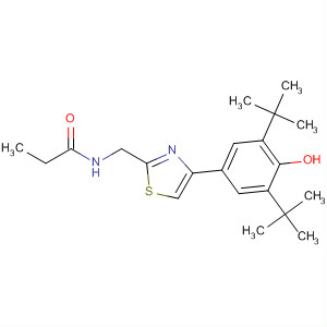 473541-35-4  Propanamide,N-[[4-[3,5-bis(1,1-dimethylethyl)-4-hydroxyphenyl]-2-thiazolyl]methyl]-