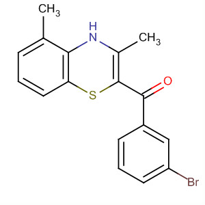 473712-82-2  Methanone, (3-bromophenyl)(3,5-dimethyl-4H-1,4-benzothiazin-2-yl)- 473712-82-2  Methanone, (3-bromophenyl)(3,5-dimethyl-4H-1,4-benzothiazin-2-yl)-