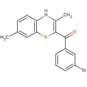 473712-90-2  Methanone, (3-bromophenyl)(3,7-dimethyl-4H-1,4-benzothiazin-2-yl)- 473712-90-2  Methanone, (3-bromophenyl)(3,7-dimethyl-4H-1,4-benzothiazin-2-yl)-