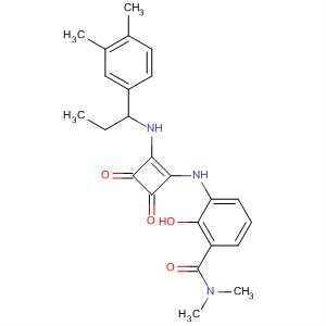 473725-83-6  Benzamide,3-[[2-[[1-(3,4-dimethylphenyl)propyl]amino]-3,4-dioxo-1-cyclobuten-1-yl]amino]-2-hydroxy-N,N-dimethyl-
