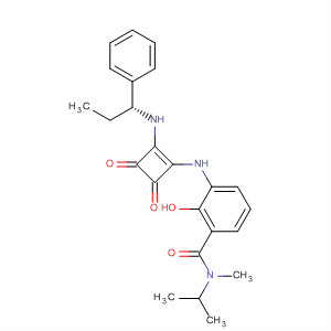 473728-61-9  Benzamide,3-[[3,4-dioxo-2-[[(1R)-1-phenylpropyl]amino]-1-cyclobuten-1-yl]amino]-2-hydroxy-N-methyl-N-(1-methylethyl)-
