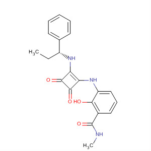 473729-06-5  Benzamide,3-[[3,4-dioxo-2-[[(1R)-1-phenylpropyl]amino]-1-cyclobuten-1-yl]amino]-2-hydroxy-N-methyl-