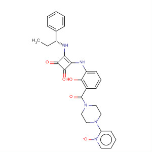 473730-06-2  Piperazine,1-[3-[[3,4-dioxo-2-[[(1R)-1-phenylpropyl]amino]-1-cyclobuten-1-yl]amino]-2-hydroxybenzoyl]-4-(1-oxido-2-pyridinyl)-