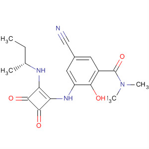 473730-49-3  Benzamide,5-cyano-2-hydroxy-N,N-dimethyl-3-[[2-[[(1R)-1-methylpropyl]amino]-3,4-dioxo-1-cyclobuten-1-yl]amino]-