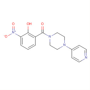 473734-00-8  Piperazine, 1-(2-hydroxy-3-nitrobenzoyl)-4-(4-pyridinyl)-