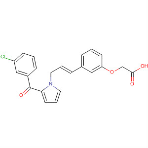 474006-97-8  Acetic acid,[3-[(1E)-3-[2-(3-chlorobenzoyl)-1H-pyrrol-1-yl]-1-propenyl]phenoxy]-