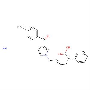 474007-25-5  Benzenepropanoic acid,3-[(1E)-3-[3-(4-methylbenzoyl)-1H-pyrrol-1-yl]-1-propenyl]-, sodium salt