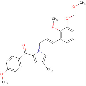 474009-56-8  Methanone,[1-[(2E)-3-[2-methoxy-3-(methoxymethoxy)phenyl]-2-propenyl]-4-methyl-1H-pyrrol-2-yl](4-methoxyphenyl)-