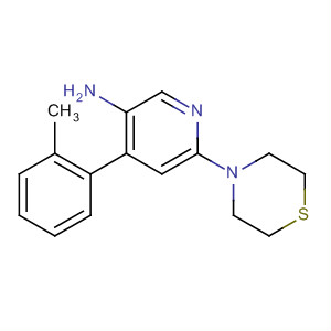 474026-18-1  3-Pyridinamine, 4-(2-methylphenyl)-6-(4-thiomorpholinyl)-