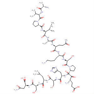 474262-60-7  L-Asparagine,L-alanyl-L-valyl-L-prolyl-L-isoleucyl-L-alanyl-L-glutaminyl-L-lysyl-L-seryl-L-a-glutamyl-L-prolyl-L-histidyl-L-seryl-L-leucyl-L-seryl-