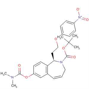 474296-00-9  2H-2-Benzazepine-2-carboxylic acid,7-[[(dimethylamino)carbonyl]oxy]-1,3-dihydro-1-[2-(4-nitrophenoxy)ethyl]-, 1,1-dimethylethyl ester, (1R)-