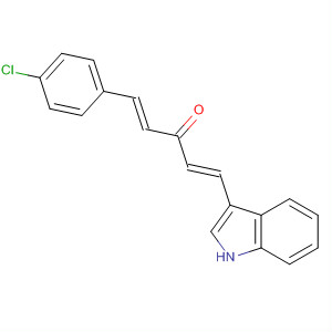 474318-43-9  1,4-Pentadien-3-one, 1-(4-chlorophenyl)-5-(1H-indol-3-yl)-, (1E,4E)-