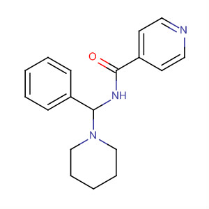 474901-07-0  4-Pyridinecarboxamide, N-(phenyl-1-piperidinylmethyl)-