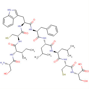 475164-08-0  L-Serine,L-seryl-L-isoleucyl-L-cysteinyl-L-tryptophyl-L-phenylalanyl-L-leucyl-L-leucyl-L-cysteinyl- 475164-08-0  L-Serine,L-seryl-L-isoleucyl-L-cysteinyl-L-tryptophyl-L-phenylalanyl-L-leucyl-L-leucyl-L-cysteinyl-