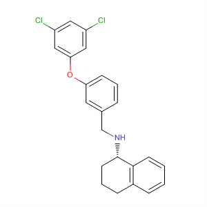 475205-72-2  1-Naphthalenamine,N-[[3-(3,5-dichlorophenoxy)phenyl]methyl]-1,2,3,4-tetrahydro-, (1S)-
